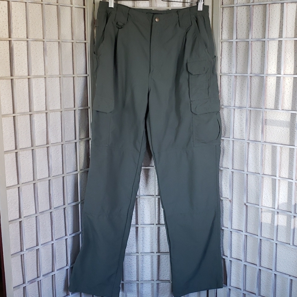 5.11 tactical green security work police mens cargo pants size 34